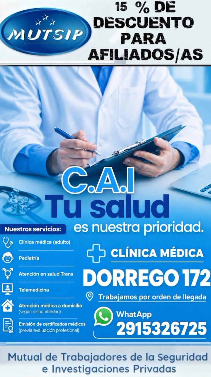 Clínica Médica C.A.I. - Beneficio MUTSIP para asociados