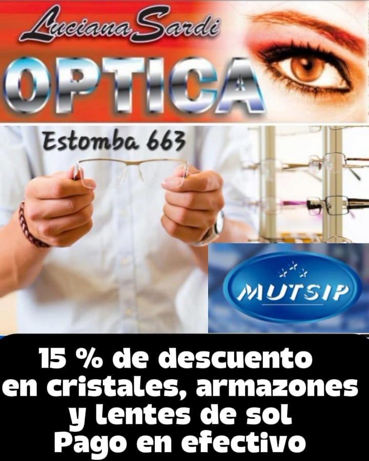 Óptica Luciana Sardi - Beneficio MUTSIP para asociados