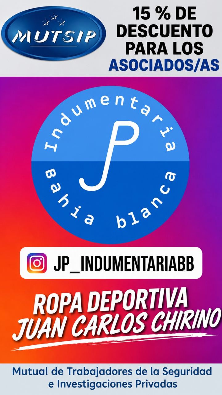 JP Indumentaria Bahía Blanca - Beneficio MUTSIP para asociados