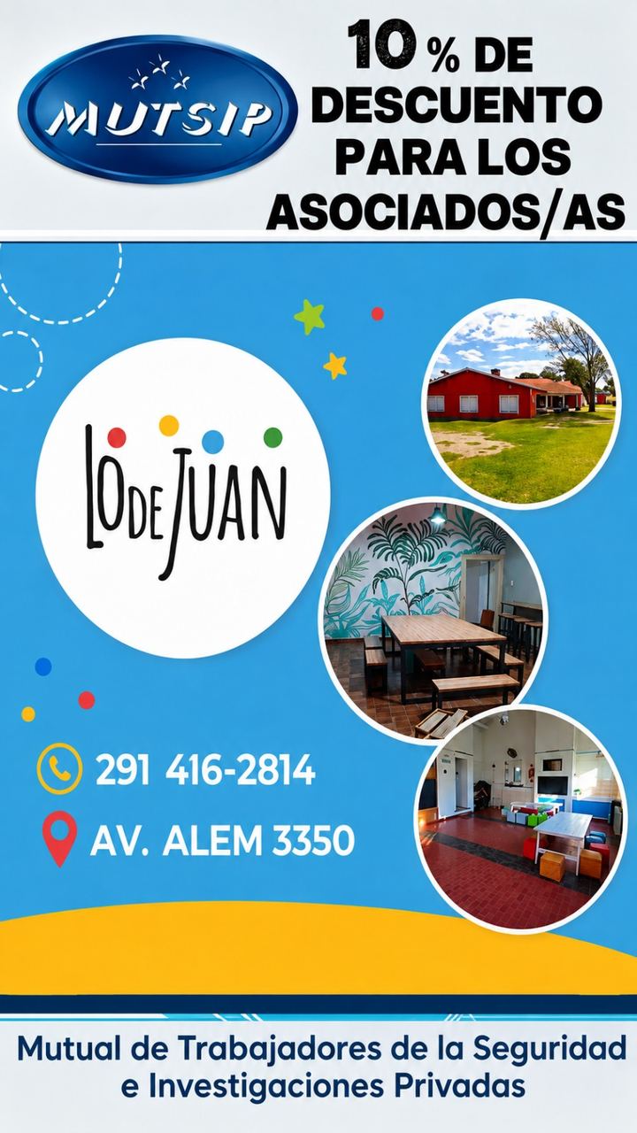 Lo de Juan - Beneficio MUTSIP para asociados