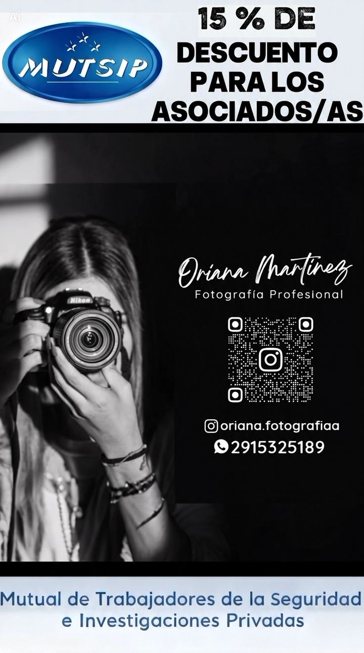 Oriana Martínez Fotografía Profesional - Beneficio MUTSIP para asociados