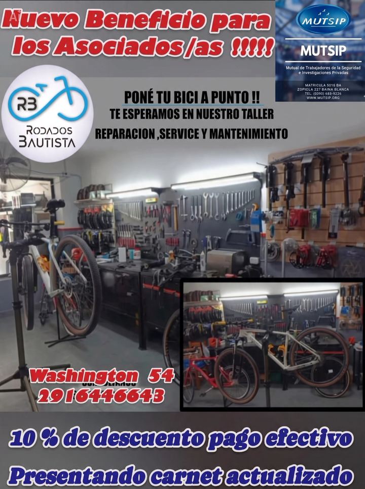 Rodados Bautista - Beneficio MUTSIP para asociados