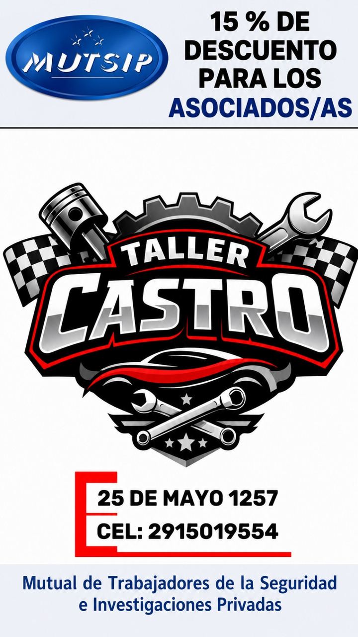 Taller Castro - Beneficio MUTSIP para asociados